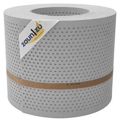 Produktbild von Doppelstab Sichtschutz zaun|zu PREMIUM gelocht 20% Streifen PP Zaunblende Lichtgrau 26m