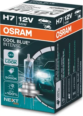 Produktbild von OSRAM Hauptlampe "Cool Blue Intense" H7, 1 Stück, in Faltschachtel