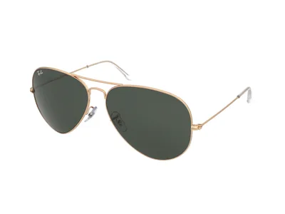 Produktbild von Ray-Ban AVIATOR CLASSIC, Erwachsener, Uni, Pilot, Gold, Nicht-polarisierte Linse, Metall