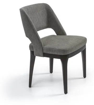 Produktbild von Grau Stuhl Luxus Designer Möbel Esszimmer Polstersitz Modern Einrichtung