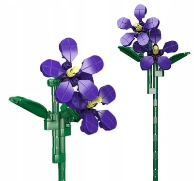 Produktbild von Mould King Violett Blumen Konstruktionsspielzeug 145 Teile
