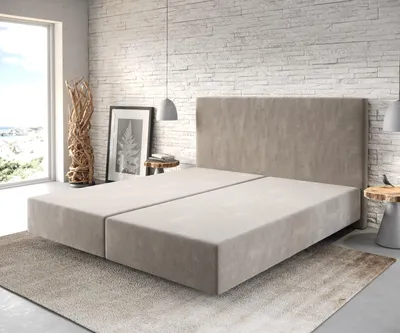 Produktbild von DELIFE Boxspringgestell Dream-Well 180x200 cm Mikrofaser Beige