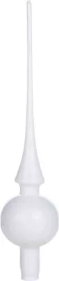 Produktbild von Christbaumspitze 28cm Weiß Emaille