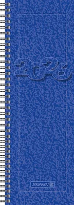 Produktbild von Vormerkkalender 783 10x29,7cm 1 Woche/2 Seiten Karton blau 2026.