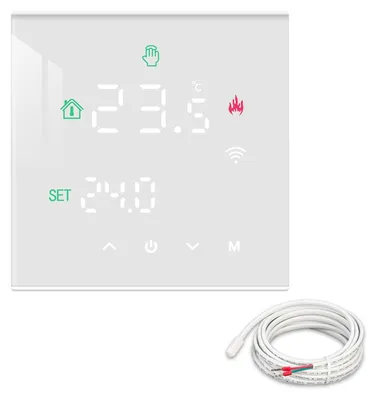WLAN-Thermostat für Fußbodenheizung, 16A, mit Sensor