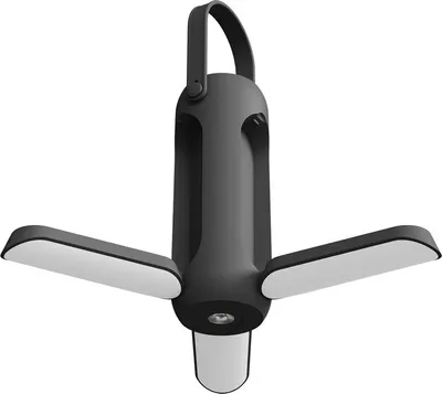 Image de (Gris) Lampe de camping Grande capacité d'éclairage Portable USB rechargeable Lampe de camping suspendue