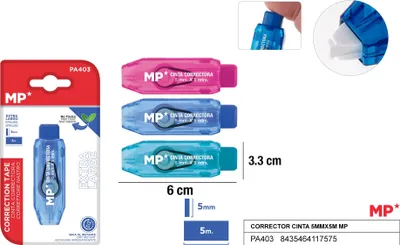 Produktbild von Korrekturband 5 mm x 5 m, verschiedene Farben