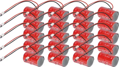 Produktbild von 20x Lithium Batterie ER14250M DOM Protector Schließzylinder kompatibel zu 298384