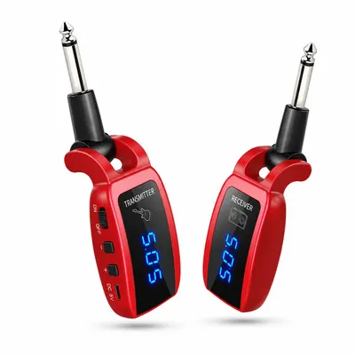 Produktbild von Tekoo Kabelloses UHF Gitarrensystem Sender Empfänger 50m Akku, KI-generiertes Bild