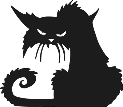 Produktbild von GROßER HALLOWEEN-AUFKLEBER SCHWARZE KATZE Aufkleber Gruselig Lustig Düster NH_005