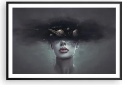 Produktbild von Gerahmtes Poster - Schwarzer Rahmen - Quinoa Frau Gesicht - 91,5x61 cm - Wand Bild - Wanddeko - Wandbilder - Kunstposter - Wandposter - Bilderrahmen - Bilder - Kunstdruck - P2BAA91x61-4796