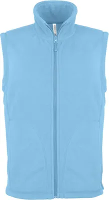 Produktbild von Kariban Herren Fleece Jacke Weste Bodywarmer Übergangsjacke, Größe:M, Farbe:Sky Blue