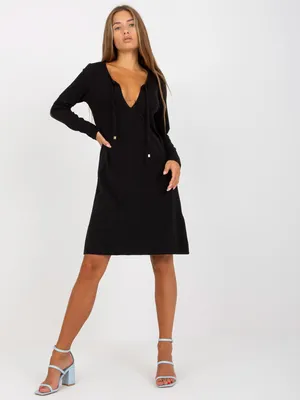 Productafbeelding van Rue Paris, dames mini-jurk, model Raymonder, zwart, maat M