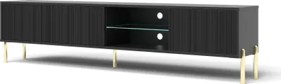 Produktbild von 4ALLHOME TV-Schrank SL4 175 cm, TV-Lowboard, Fernsehtisch, TV-Möbel, Fernsehschrank, Schwarz
