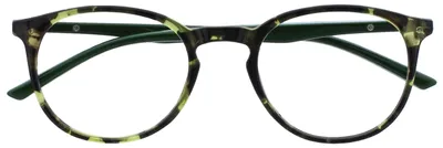 Produktbild von OPULIZE Met lesebrille Schlank Runder Rahmen Federscharniere Kratzfest Grün Schildpatt Solide Bügel Herren Damen R60-6 +2.50