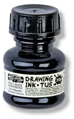 Obrázek produktu pro Technický kreslicí inkoust Koh-I-Noor 20 g - černý