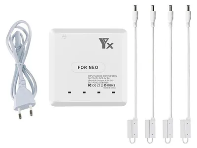 Produktbild von Für DJI Neo Drone 4-Port Battery Charger Charging Hub EU Plug