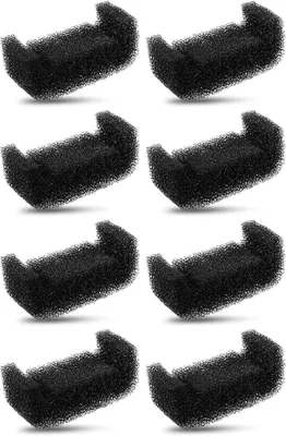 Produktbild von 8x Filterbrunnen für Katzen und Haustiere, Schaumstoff-Schwamm-Motorfilter, Wasserspender, Schwarz