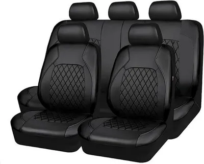 Image de Housses universelles pour sièges de voiture en cuirPolyuréthane- Lot de 9 - Protection pour sièges de voiture, idéale pour les véhicules tout-terrain