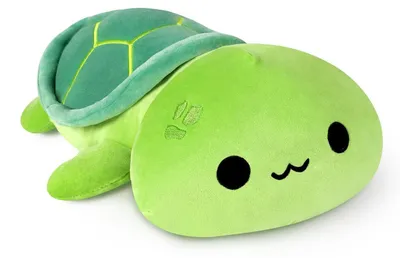 Image de Tortue en peluche, animal en peluche, coussin kawaii, jouet en tissu, vert, 30 cm