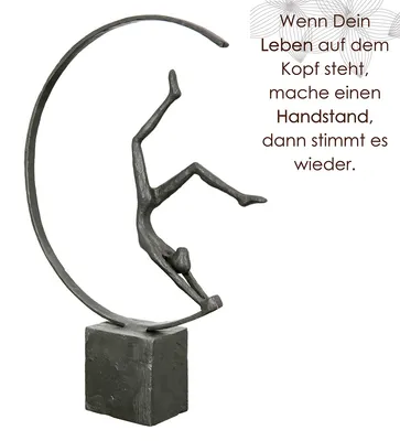 Zdjęcie produktu dla Gilde Skulptur, "Gymnast", Fraumotiv, Eisen, braun, VE 1, L. 5 cm, B. 21 cm, H. 29 cm 84224 4063387842249