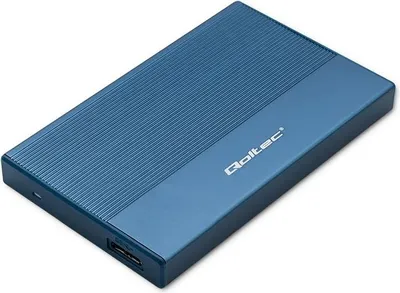 Zdjęcie produktu dla Obudowa/kieszeń Qoltec na dysk SSD HDD 2.5" | SATA | USB 3.0 | Super speed 5Gb/s | 2TB | Niebieski