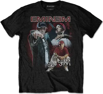 Produktbild von Eminem - "Shady Homage" T-Shirt für Herren/Damen Uni RO2258 (XL) (Schwarz)