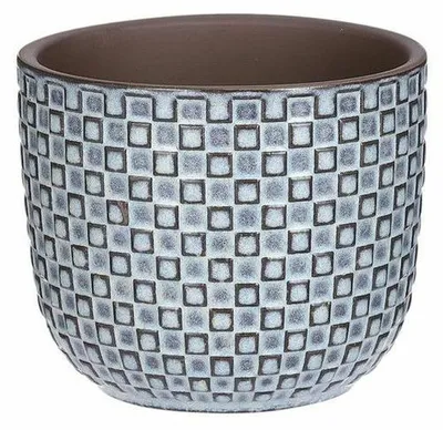 Produktbild von Mica Decorations - Blumentopf - Keramik blau - 11 x 9 cm
