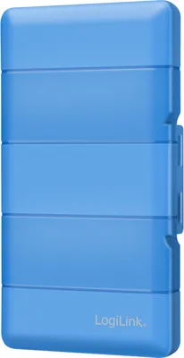 Image de LogiLink Boîtier de protection pour 4x M.2 NGFF/NVMe SSD bleu