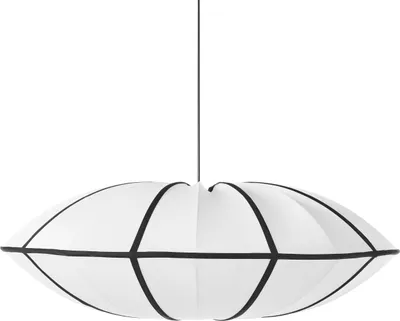 Obrázek produktu pro BELIANI Visící závěsná lampa bílá nylonové stínítko moderní design světlo obývací pokoj