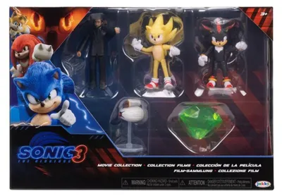 Imagen del producto de Paquete de Sonic 3 con 5 figuras, de 6 cm de altura