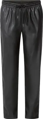 Produktbild von Esmara Damen Kunstleder Hose Lederoptik Kunstleder Stretch Schwarz zum Binden 42