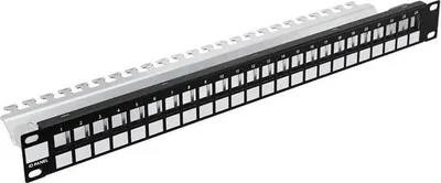 Immagine prodotto di Modulares Patchpanel 24-Port 19" 1U schwarz