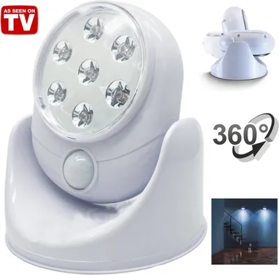 Produktbild von GKA LED Wandlampe Wandleuchte mit Bewegungsmelder & Dämmerungsautomatik innen & außen 360 Grad sehr hell