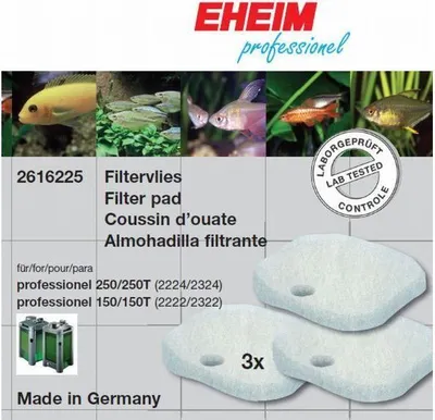 Produktbild von Eheim Aquarienzubehör Ersatzfiltervlies für Professionel 150/250 3 Stück