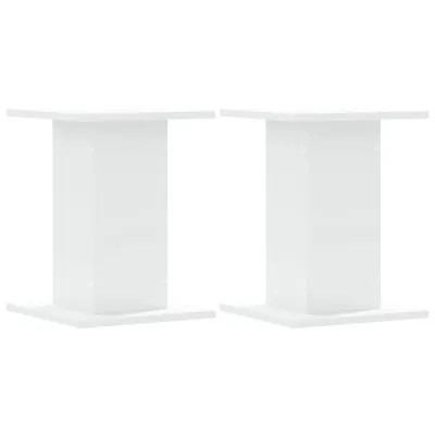 Zdjęcie produktu dla vidaXL Stojak na głośniki 2 szt. Biały 30x30x40 cm Materiał drewnopochodny
