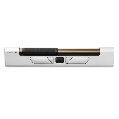 Zdjęcie produktu dla Contour Design RollerMouse mobile, Oburęczny, Rollerbar, Bluetooth + USB Type-A, 3000 DPI, Czarny, Srebrny