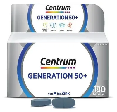 Produktbild von Centrum Generation 50+ Tabletten 180 St