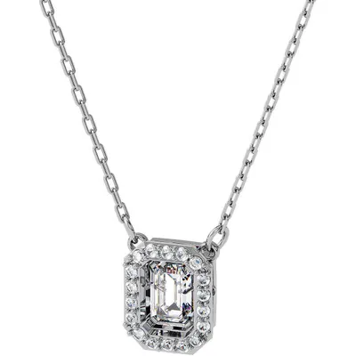 Produktbild von Swarovski 5599177 Halskette Damen Millenia Zirkonia mit Square-Schliff Weiss Silber-Ton