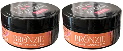 Immagine prodotto di Crema acceleratrice abbronzatura Bodybite Bronzie 2 x 200 ml con olio di cocco e vitamina E per corpo spiaggia solarium e sole