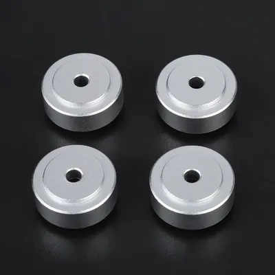 Produktbild von 4pcs 20*8mm Aluminiumlegierung Verstärker Füße Stoßdämpferpolster Silber
