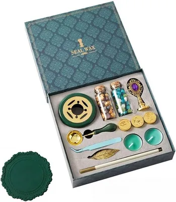 Imagen del producto de Juego de sellos de cera, juego de sellos lacrados