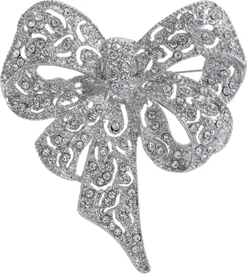 Produktbild von Retro-Brosche mit großer Schleife, bunte Strasssteine, eingelegte Anstecknadel, Schal, Kleid, Anzug, Revers, Abzeichen, Schmuck, Geschenk, Mantelzubehör