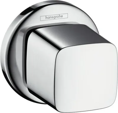 A close-up studio shot of a chrome faucet valve.