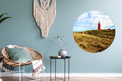Produktbild von MuchoWow® - Wand-Kreis - Wohnzimmer - Bild - Runde - Wanddeko - Dibond - Kunstdrucke