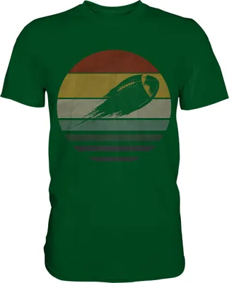 Produktbild von Retro American Football T-Shirt – Bottle Green / L