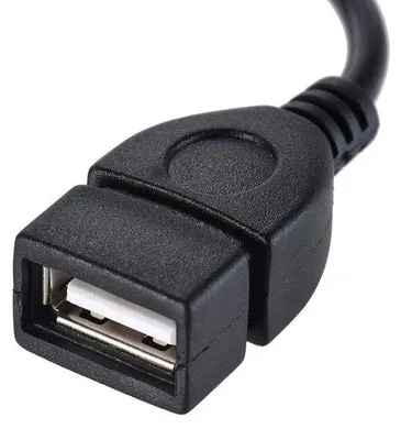 Productafbeelding van Jack 3.5 mm naar USB 2.0 Female Adapter Kabel Audio Converter Zwart