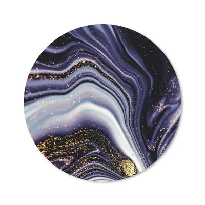 Produktbild von MuchoWow® Mauspad Mousepad Marmor - Lila - Luxus - Marmoroptik - Glitzer 50x50 cm - Mousepads - Maus Mat - Pad - Mausunterlage - Vinyl