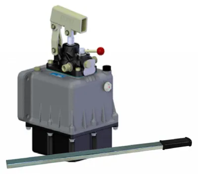 OMFB Handpumpe PMI25 Handpumpe 3L Vorratsbehälter 25cm³ doppeltwirkend Aluminium/Kunststoff Zylinder