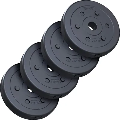 Obrázek produktu pro Sada závaží na činky 10 kg, plast, 4x2,5 kg, 30 mm otvor